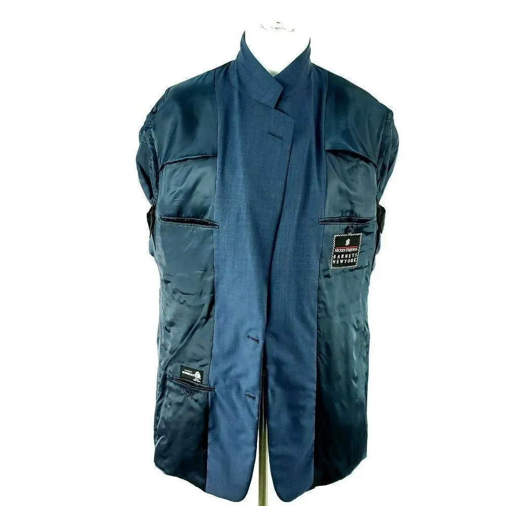 Hickey Freeman‎ Barney's New York Wool 2 Button Bla